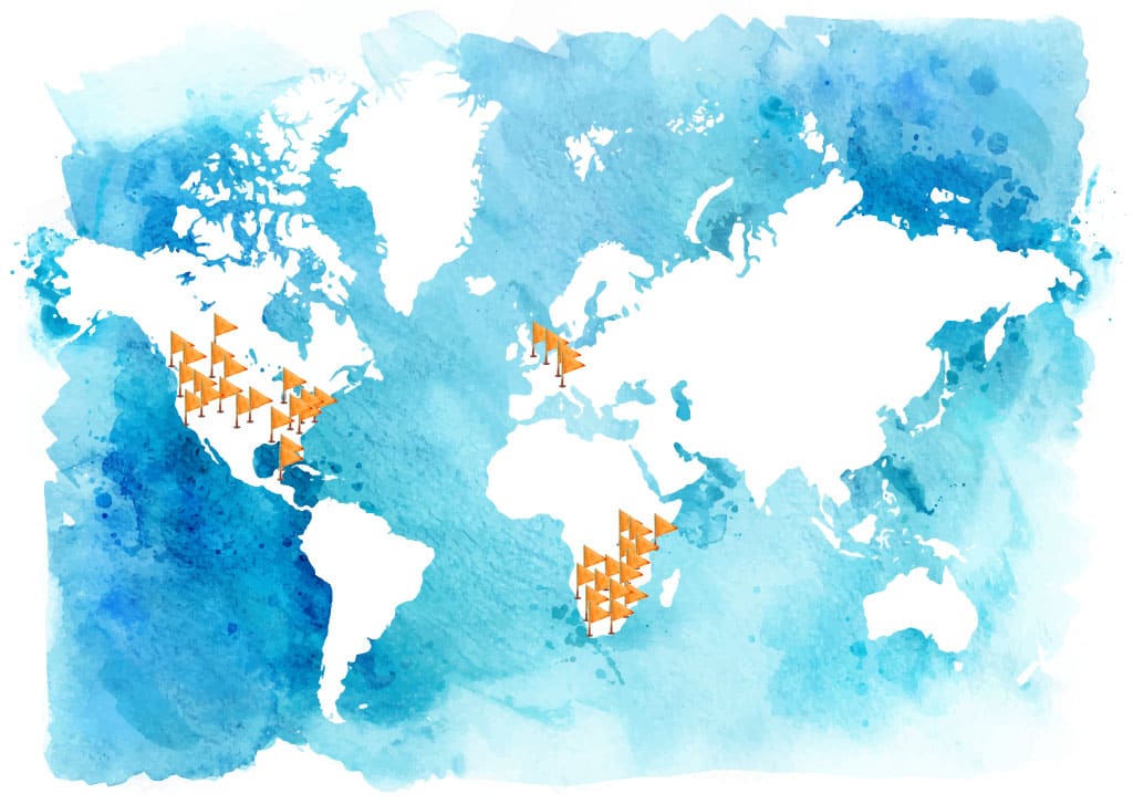 Map of Where We've Been
